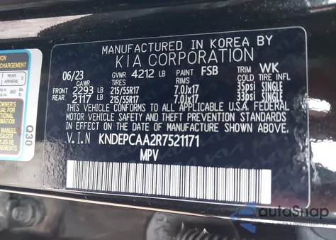 2024 Kia Seltos Lx z USA, uszkodzony, nr VIN KNDEPCAA2R7521171